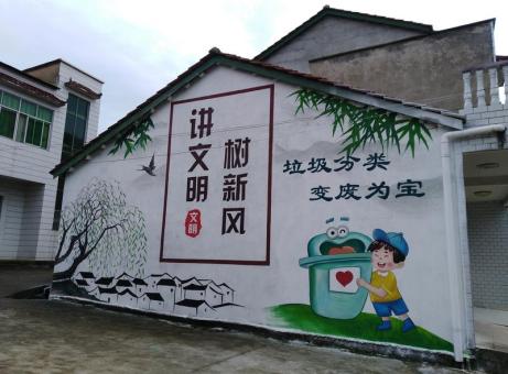 上蔡墙绘是现在流行的墙体广告
