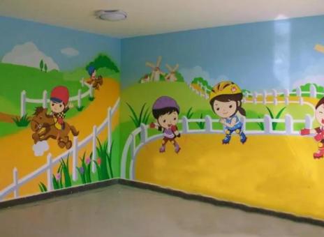 上蔡幼儿园墙体彩绘制作流程及注意事项