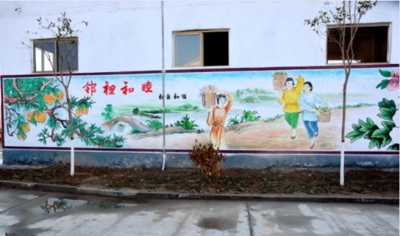 上蔡乡镇文化墙 乡风文明焕发新活力