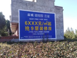 上蔡墙体广告的好处